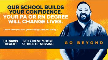 UC Davis Betty Irene Moore School of Nursing Wesbite Add