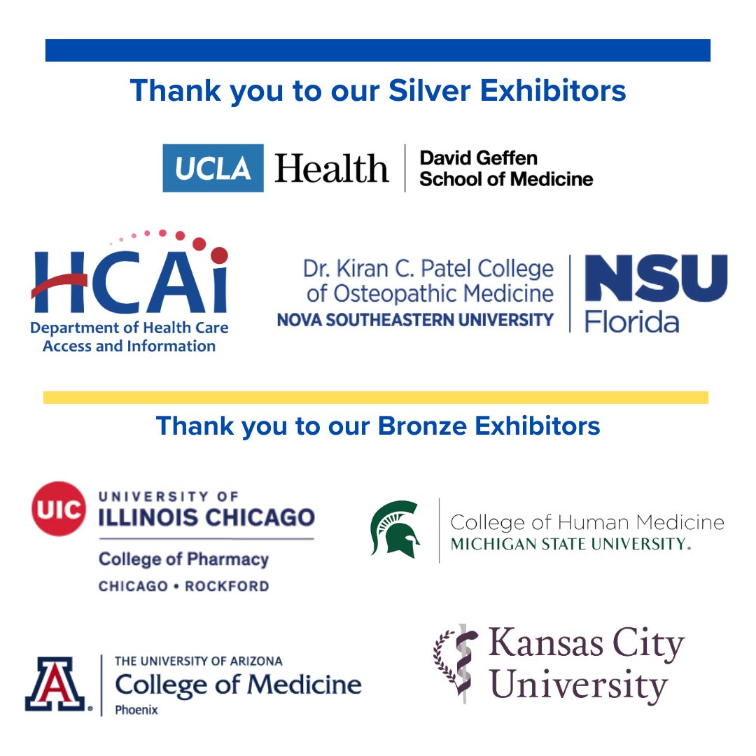 Bronze and Silver Exhibitor logos, visit link by clicking