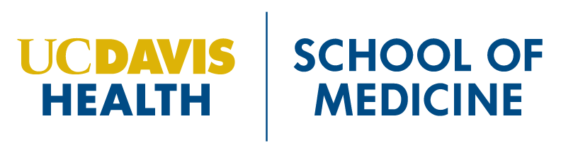 UC Davis School of Medicine Blue and Gold Logo click for website